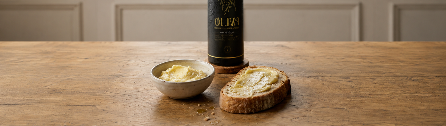 Hjemmelavet smørbar med olivenolie