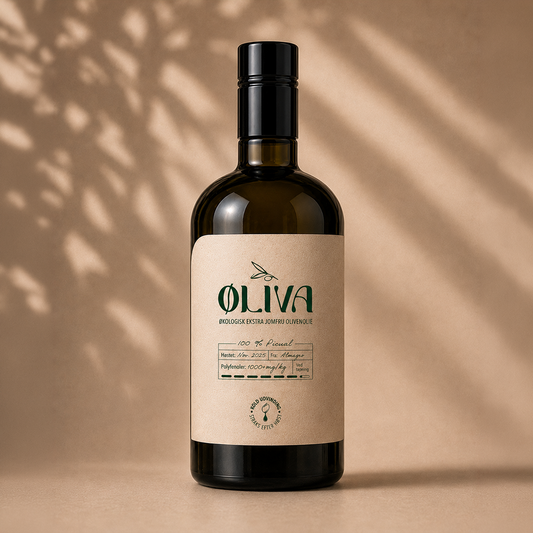 Øliva 500ML Picual Øko EVOO: 1.355mg/kg polyfenoler ved tapning