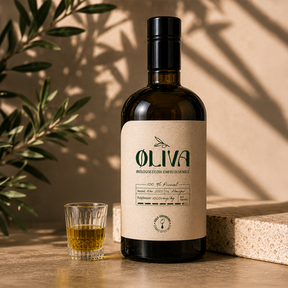 Øliva 500ML Picual Øko EVOO: 1.355mg/kg polyfenoler ved tapning