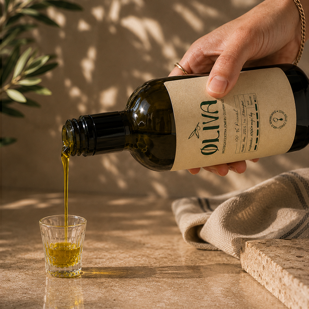 Øliva 500ML Picual Øko EVOO: 1.355mg/kg polyfenoler ved tapning