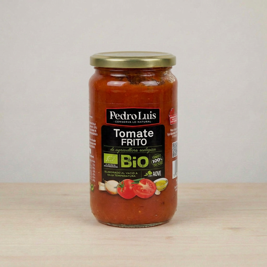 Tomate frito, stort glas økologiske